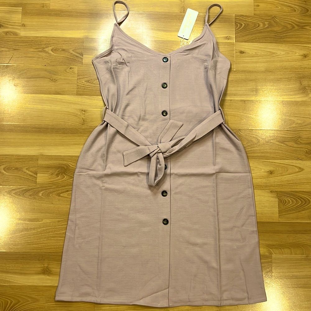 NWT Elizabeth Crosby Emma Dress Pink Mauve